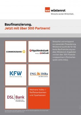 Aushang Baufinanzierung